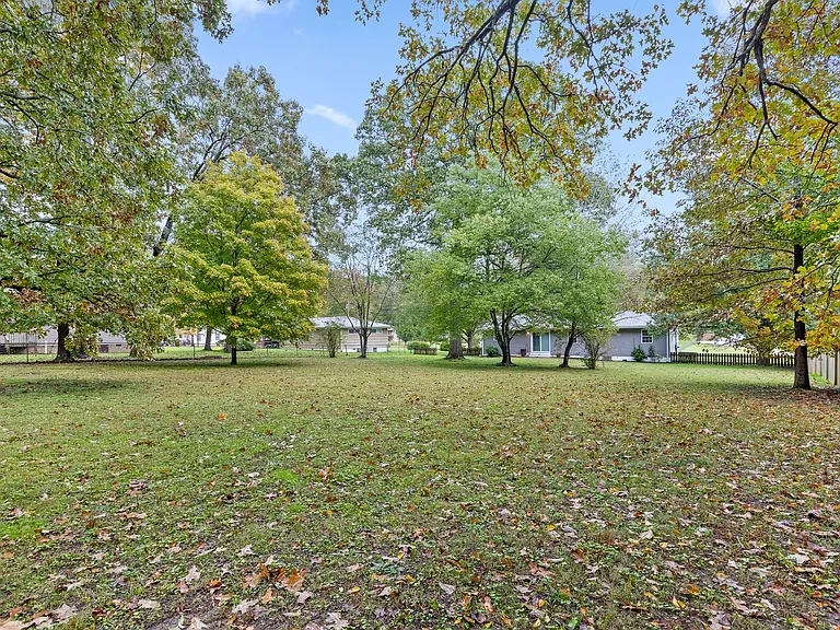 Large, flat lot with continuous fence