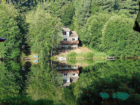 From across the lake.