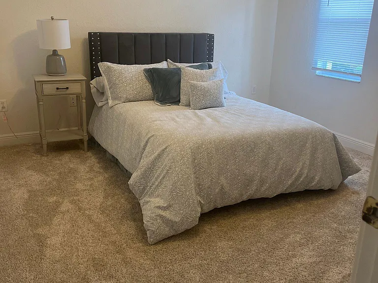 bedroom 1. furniture not included.
