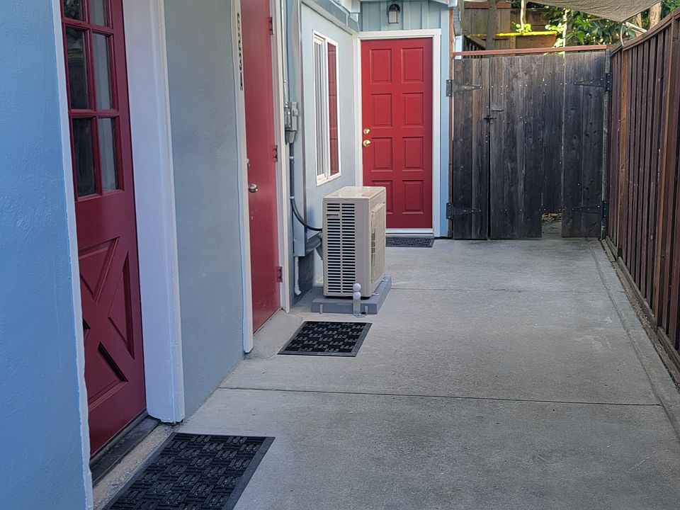 side-patio for hangouts with friends and BBQ