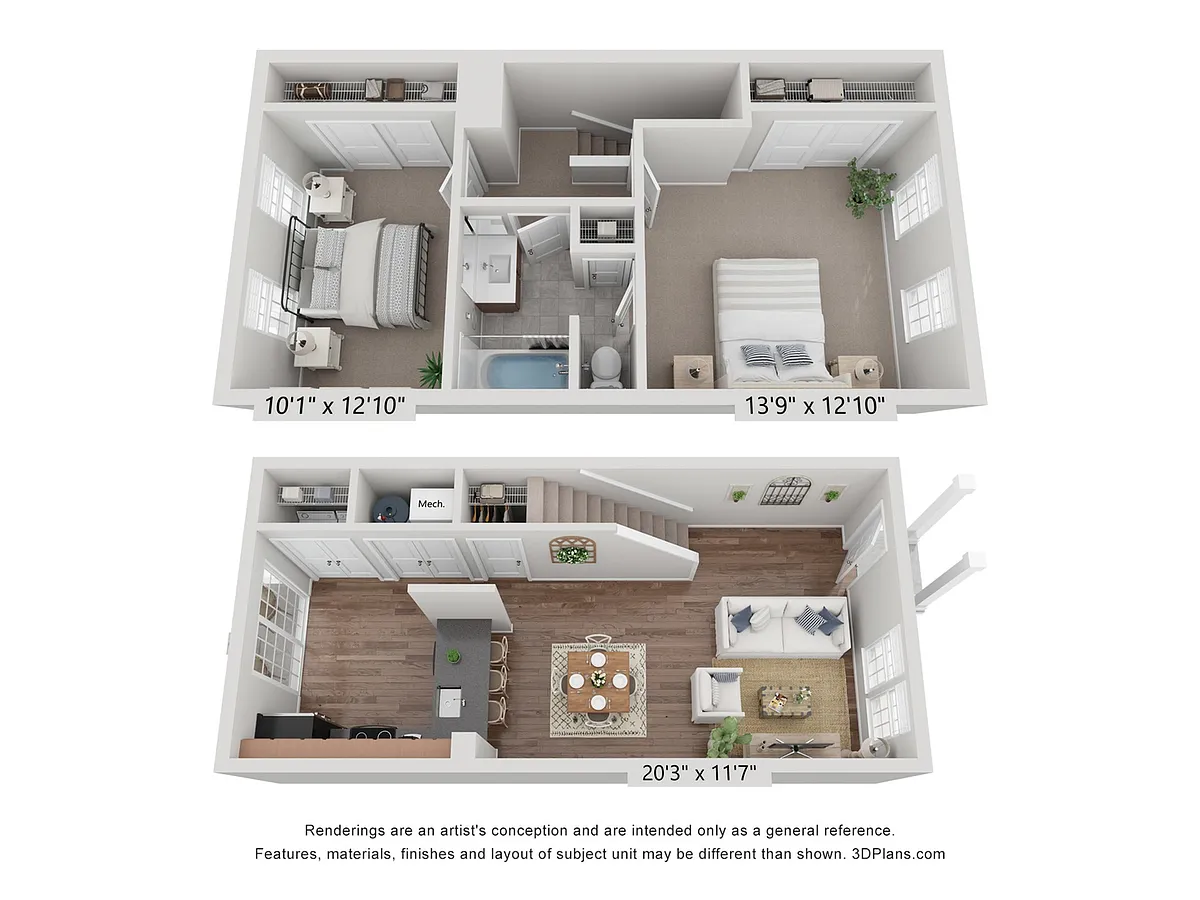 Floor plan Bentley II Town - R