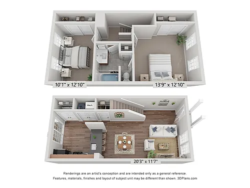 Floor plan Bentley II Town - R