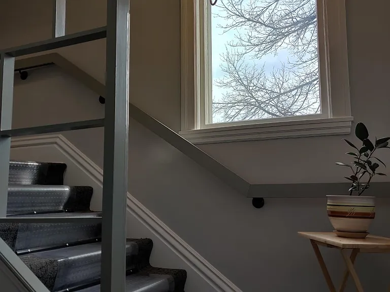 Steps going up to the 2nd floor