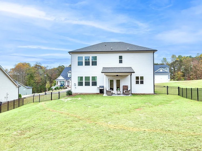 Newly fenced yard