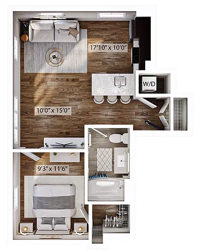 Floor plan 1J