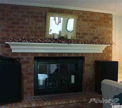 ALL BRICK FIREPLACE