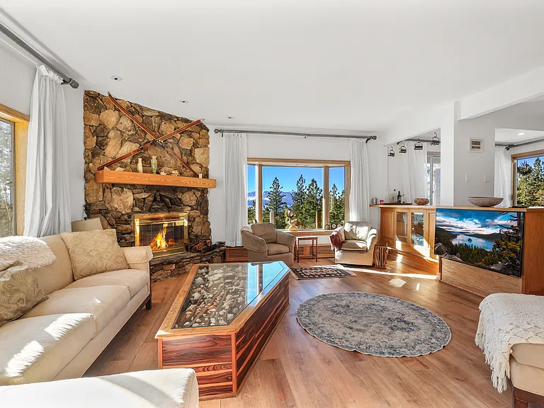 Living room with views