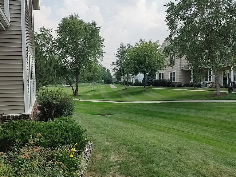 Backyard (left)view from private sit in Patio