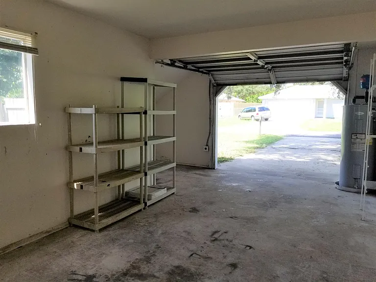Attached one stall garage