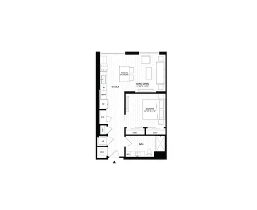 Floor plan 1 Bed/1 Bath-A6