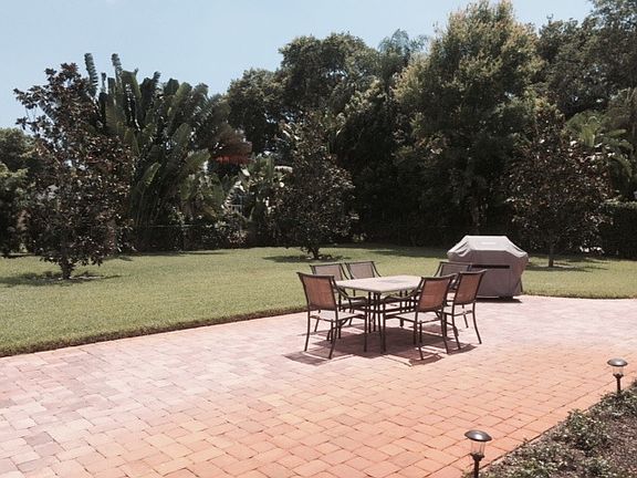 Beautifully landscaped backyard and patio