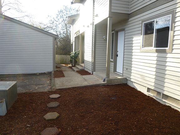 front showing garages