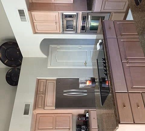 Kitchen with stainless appliances