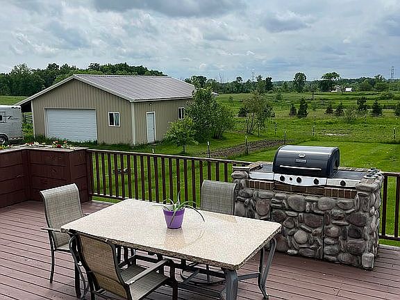 Huge deck and new pole barn