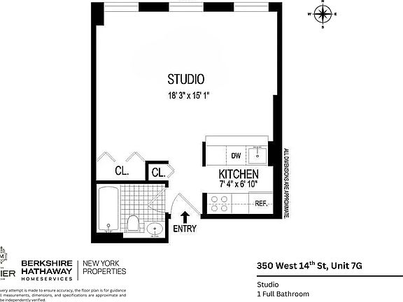 2nd image of 350 W 14th St APT 7G