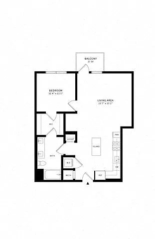 Floor plan 1Y w/ Balcony