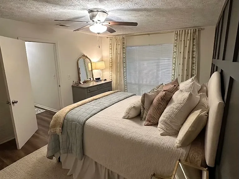 ceiling fan in back bedroom