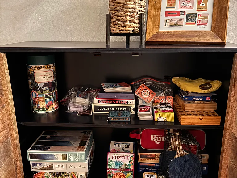 Living room - game cabinet