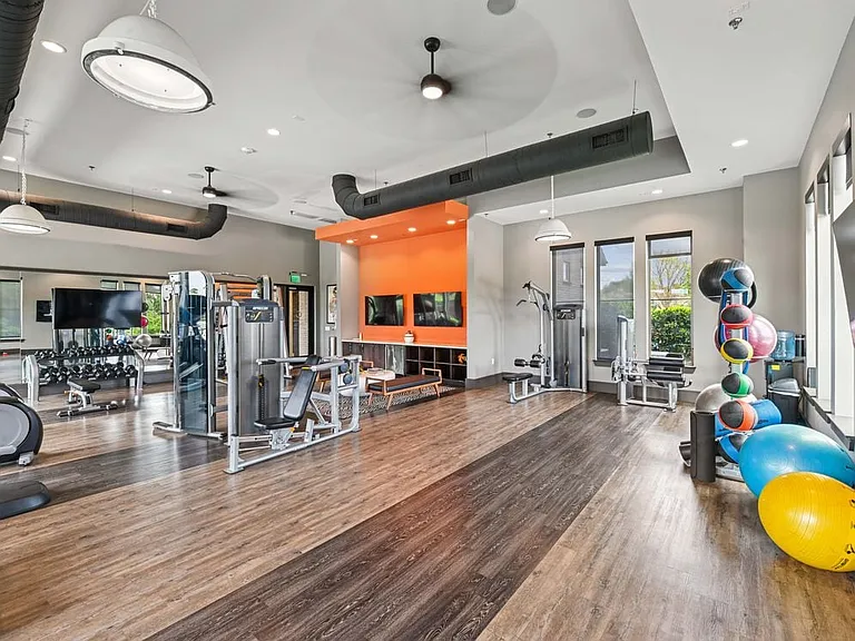 State-of-the-art fitness center with strength equipment