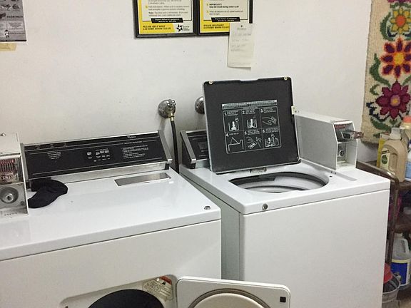 Shared on site laundry in separate room