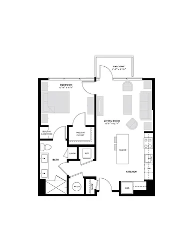 Floor plan The Hi Hat VI