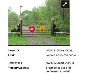 S Horseshoe Bend Rd, La crosse, IN 46348