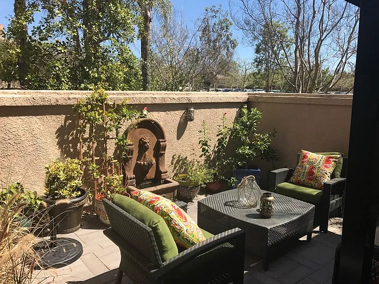 Large back patio