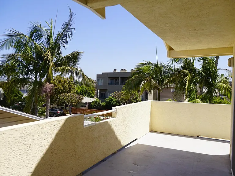 Second floor balcony looking south