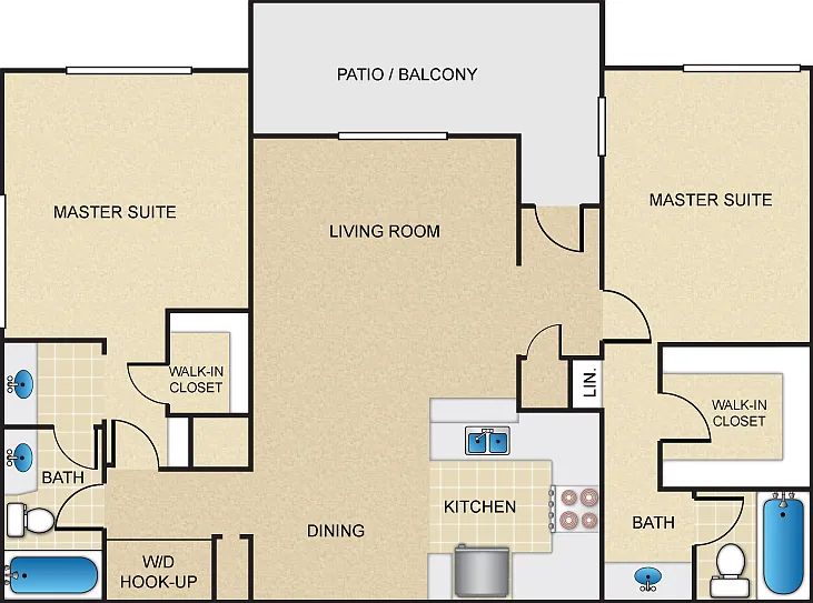 Plan E Floorplan Diagram
