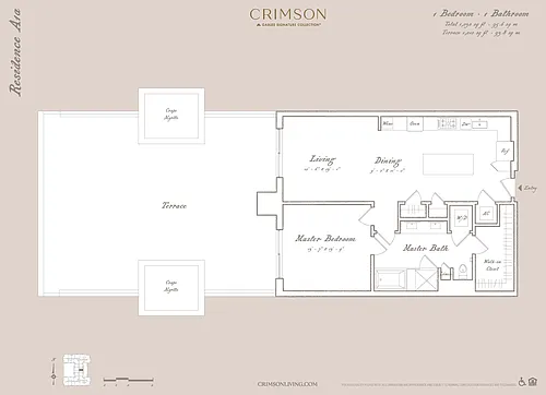 Floor plan Residence A1A