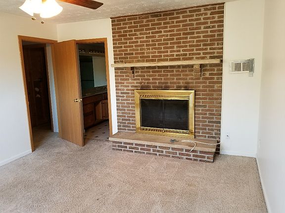 Master bedroom fireplace