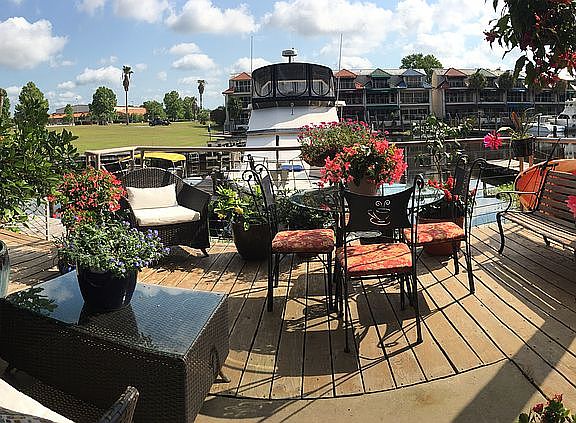 1st floor view from den. 