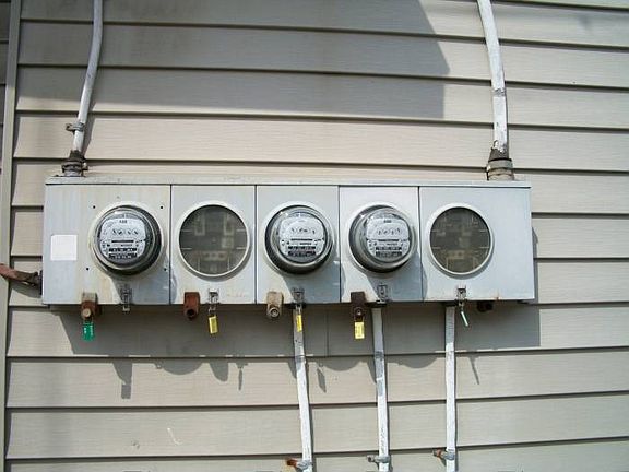 3 electric meters