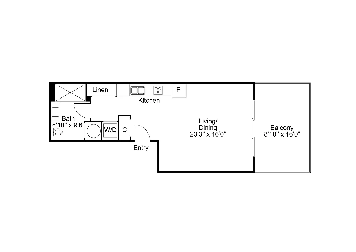 Floor plan Studio