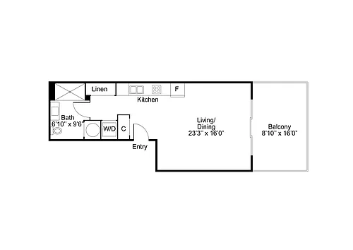 Floor plan Studio