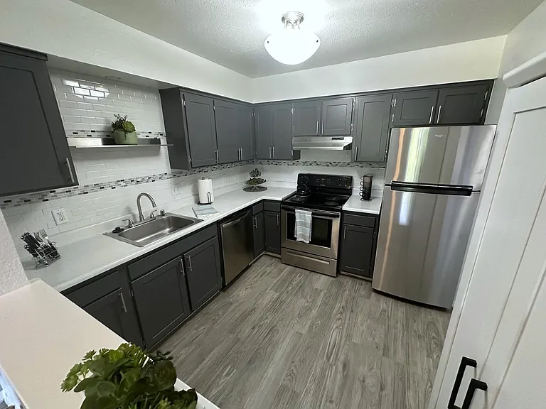 One and Two Bedroom Apartment Kitchen