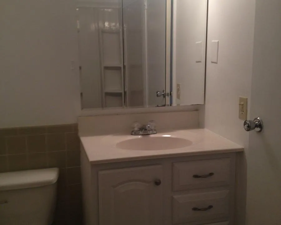 Spacious bathroom