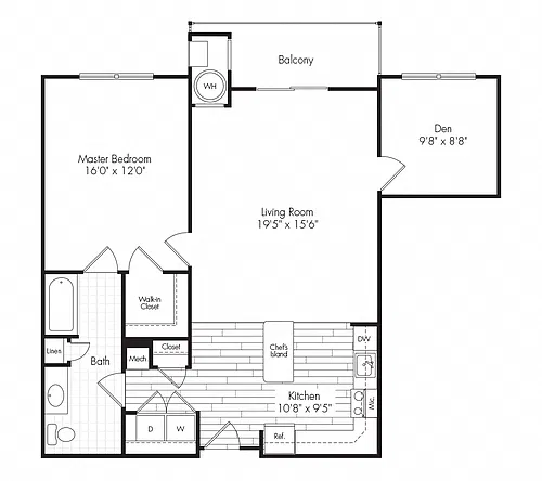 Floor plan 1H