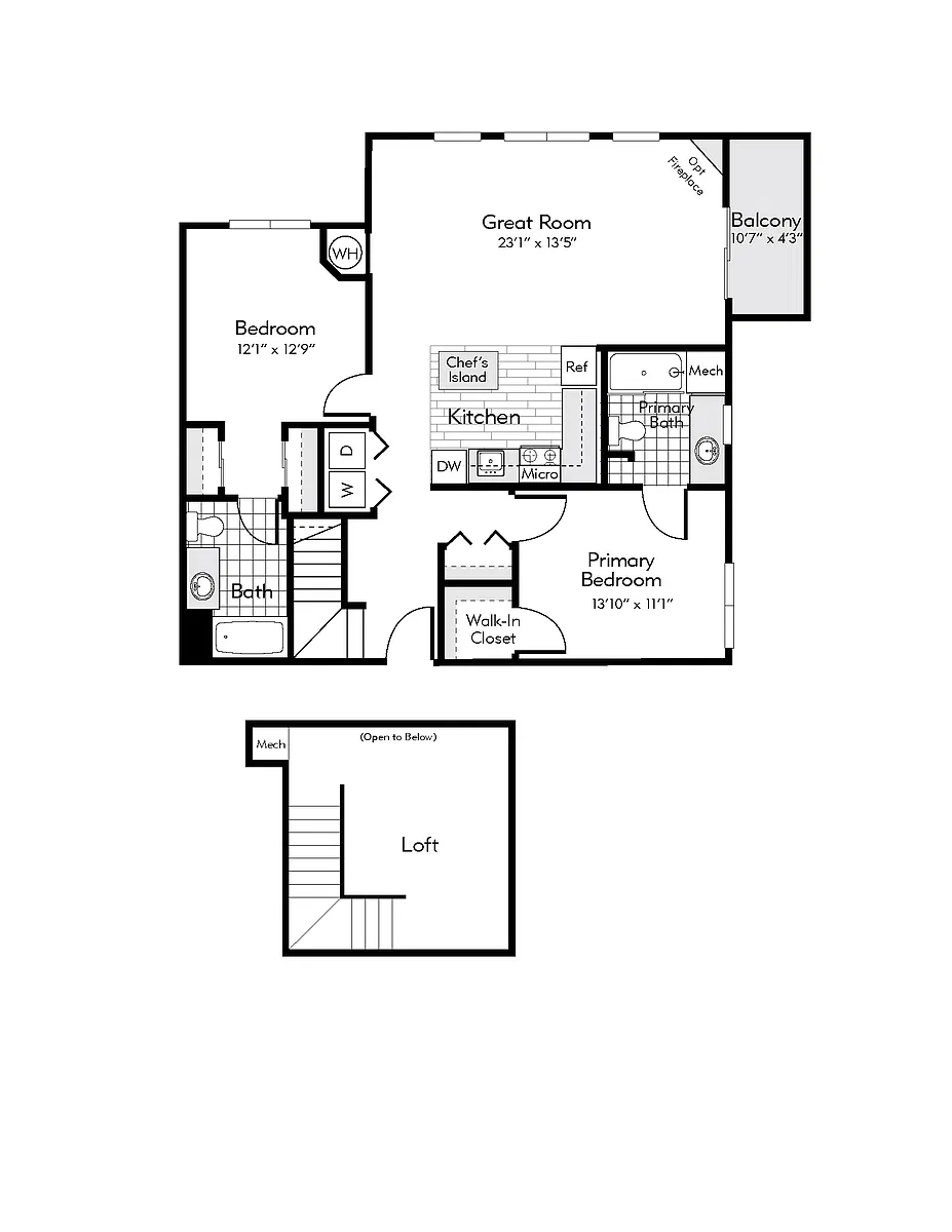 Floor plan Carlisle Loft