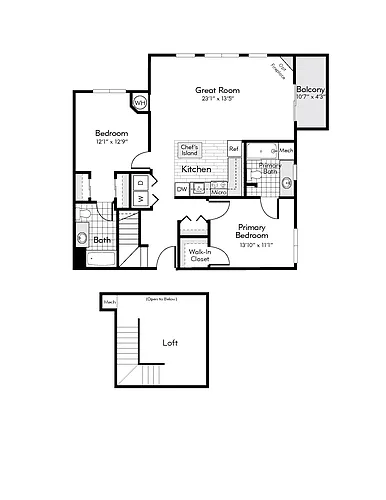 Floor plan Concord Loft