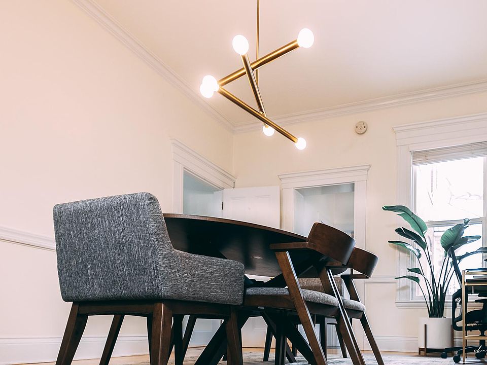 The dining room also has seating for six and is the main entry into the unit, kitchen and guest bedroom.