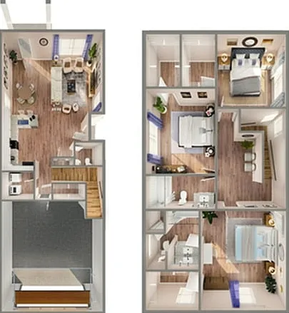 3 Bedroom 2 Bath Floor Plan | LEO at The Sanctuary 3 Bedroom 2 Bath Floor Plan | LEO at The Sanctuary