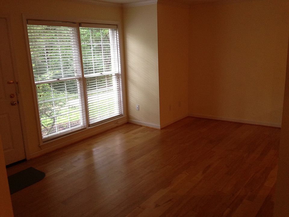Nice sized living room with new hardwood floors.