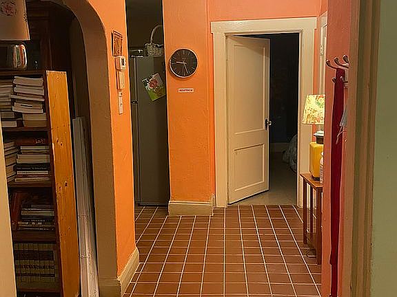 Hallway with new tile