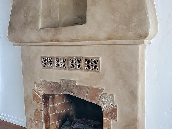 Faux-finished Fireplace