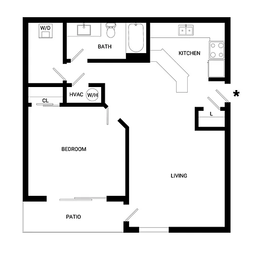 Floor plan Queen