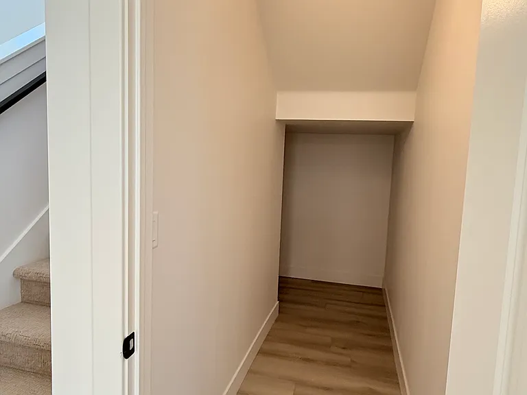 Extra storage under stairs