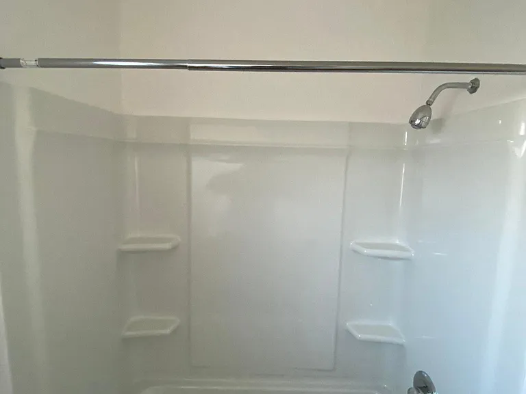 Bathtub shower in Edison Apartment in Burbank, California.