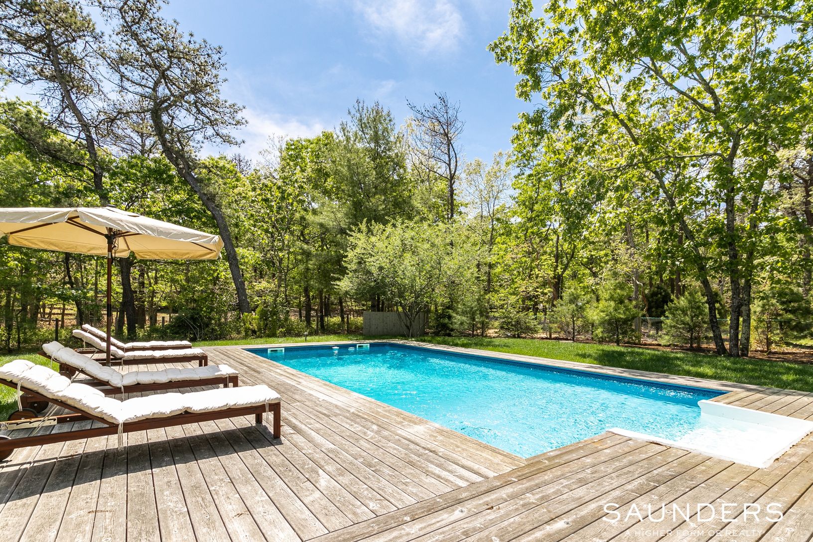 Large Pool and Deck Seating Area