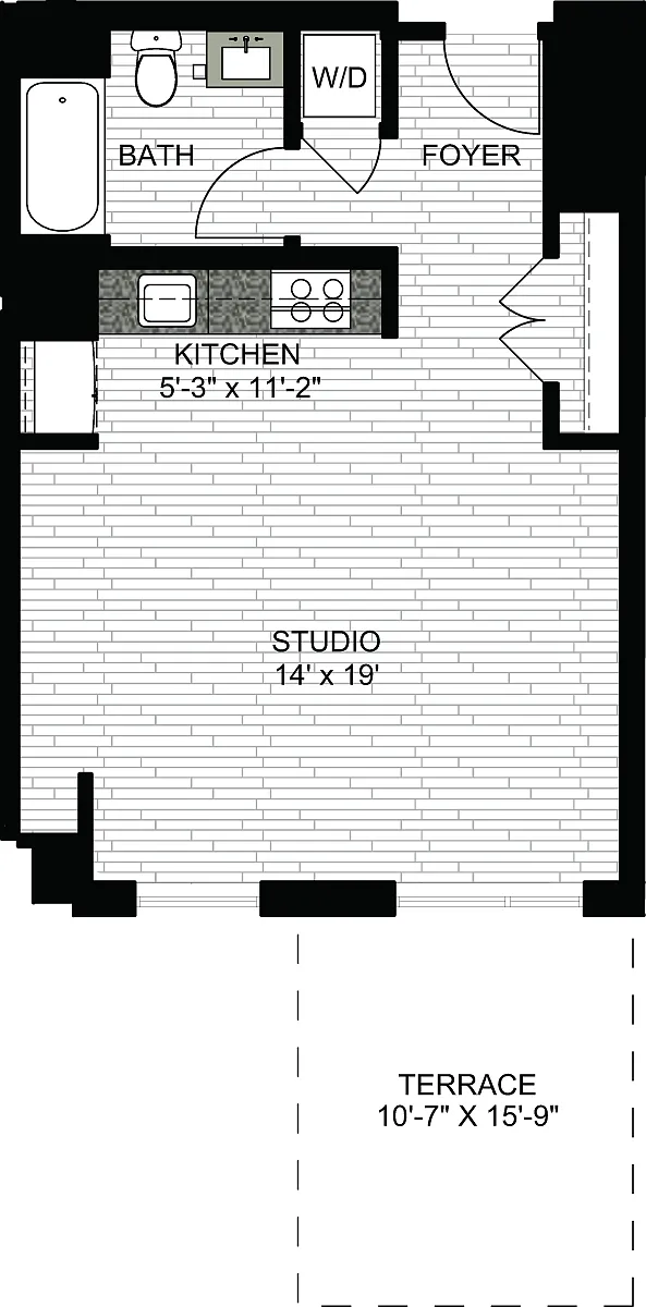 Floor plan Studio A